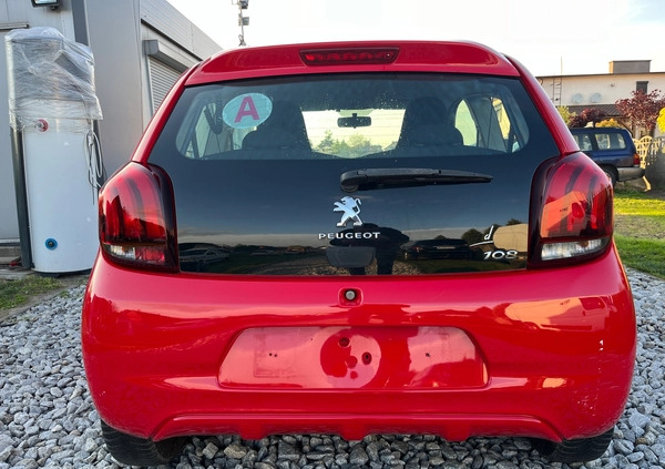 Peugeot 108 cena 14900 przebieg: 98000, rok produkcji 2015 z Brzesko małe 121